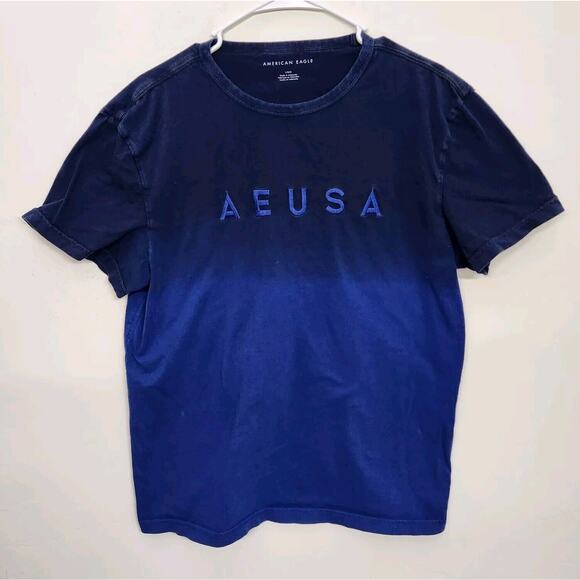 American Eagle AEUSA Embroidered Short Sleeve T-shirt Men's Large 1119 - Picture 1 of 8